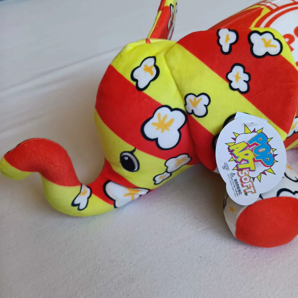 Pop Art Soft Mammouth-Cornelius The Ultra Soft Bean Filled Popcorn Themed Plush